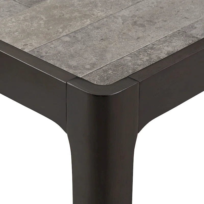 Table d'appoint avec plateau en faux marbre