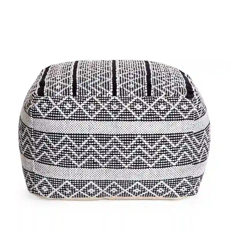 Pouf-ottoman carré de 22 pouces