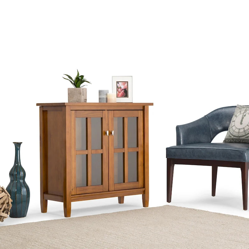 Meuble de rangement pour médias en bois - 39Lx16Px42H