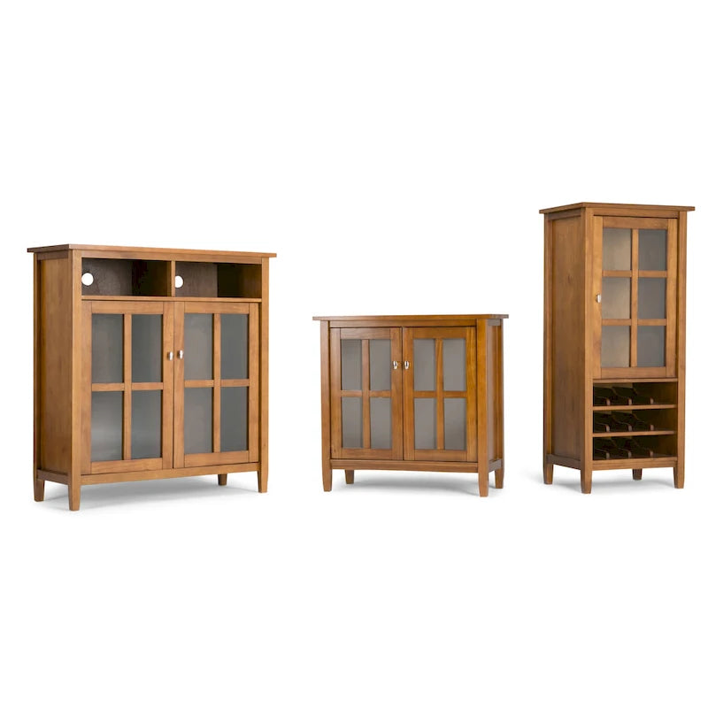 Meuble de rangement pour médias en bois - 39Lx16Px42H