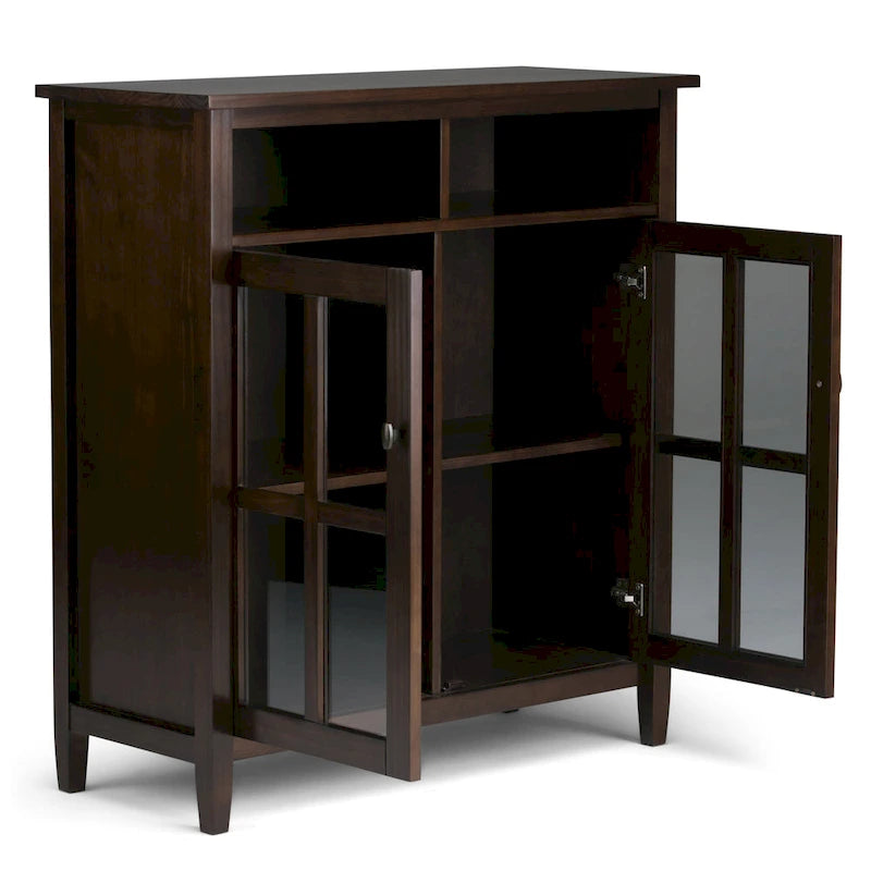 Meuble de rangement pour médias en bois - 39Lx16Px42H