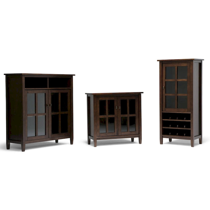 Meuble de rangement pour médias en bois - 39Lx16Px42H