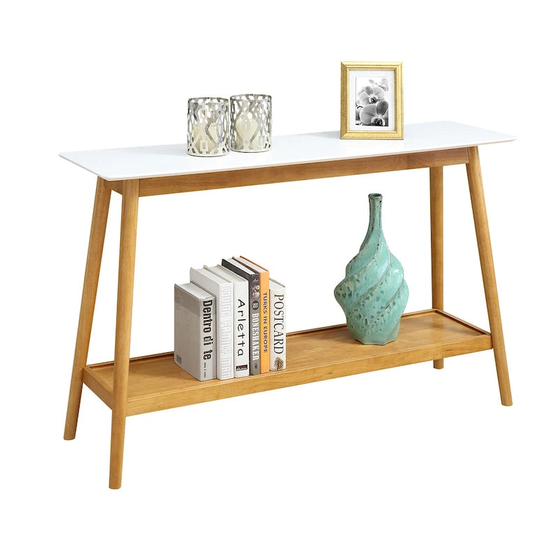Console Table Mid-Century Laqué Brillant