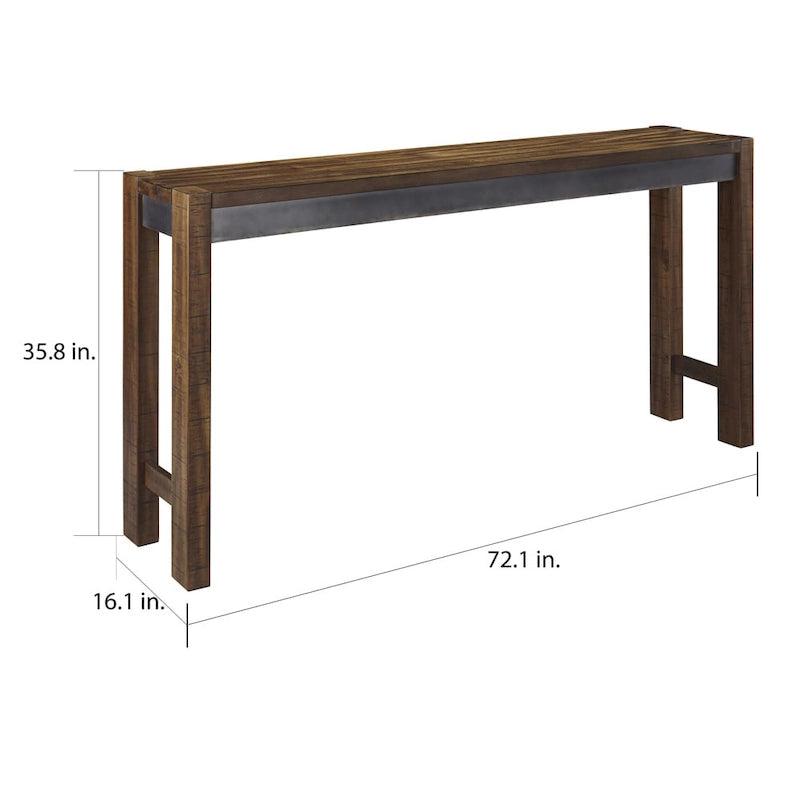 Longue table de comptoir