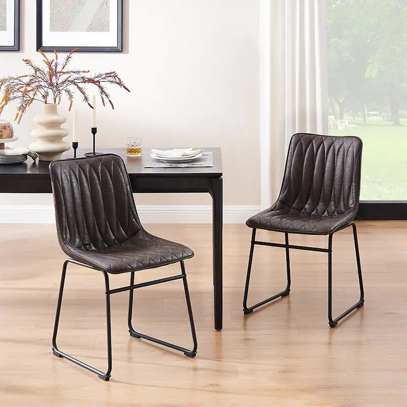 Chaise de salle à manger en similicuir