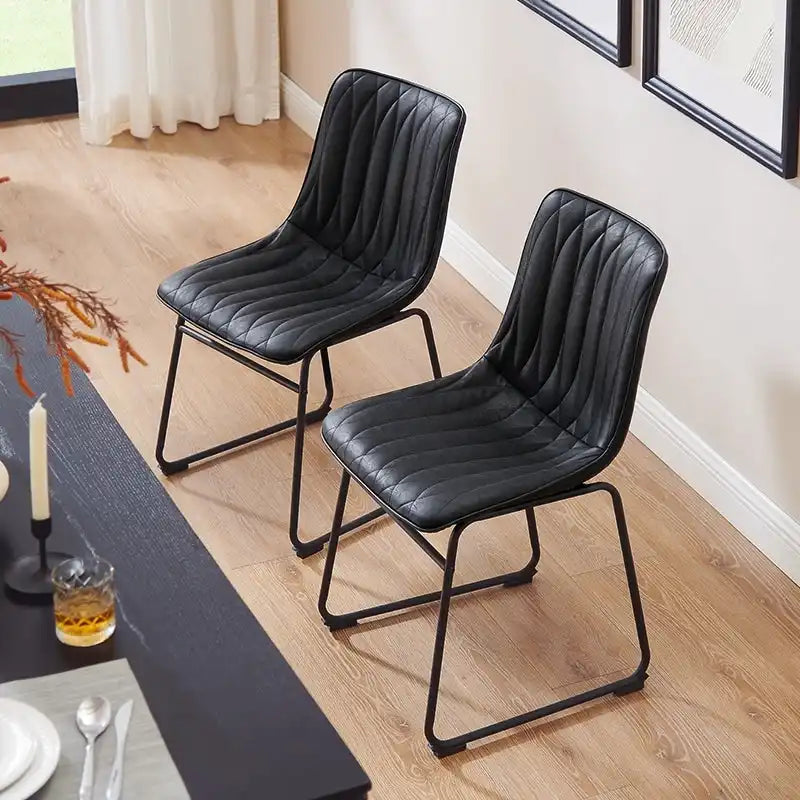 Chaise de salle à manger en similicuir