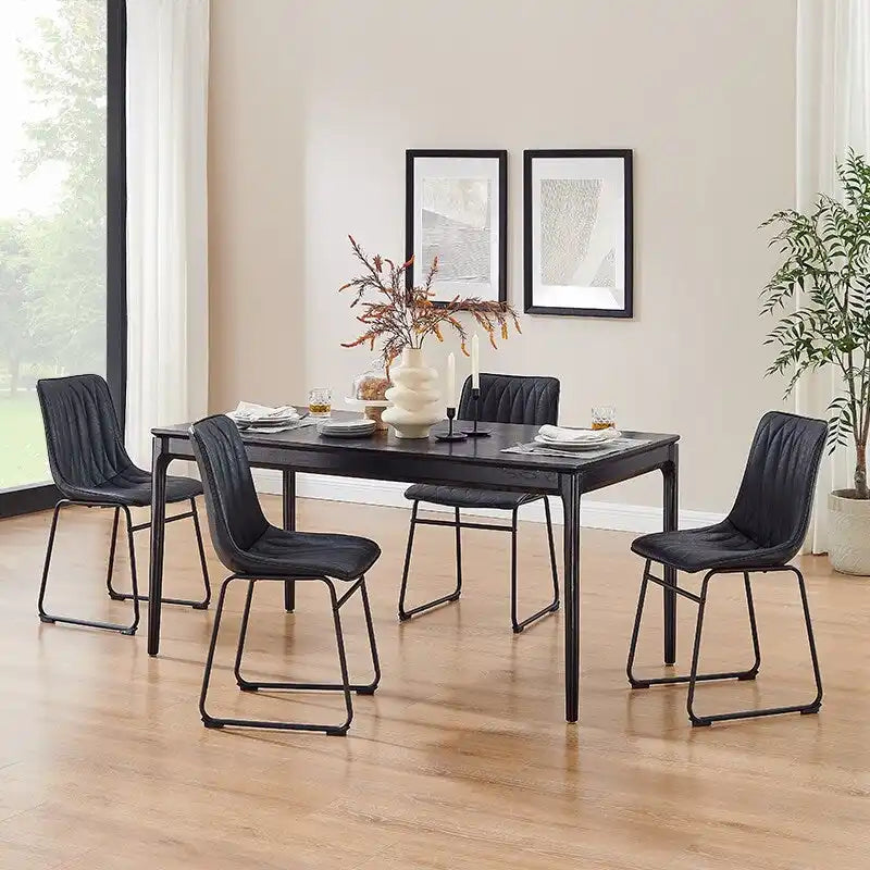 Chaise de salle à manger en similicuir