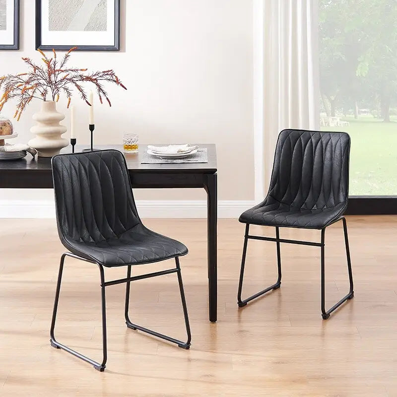 Chaise de salle à manger en similicuir