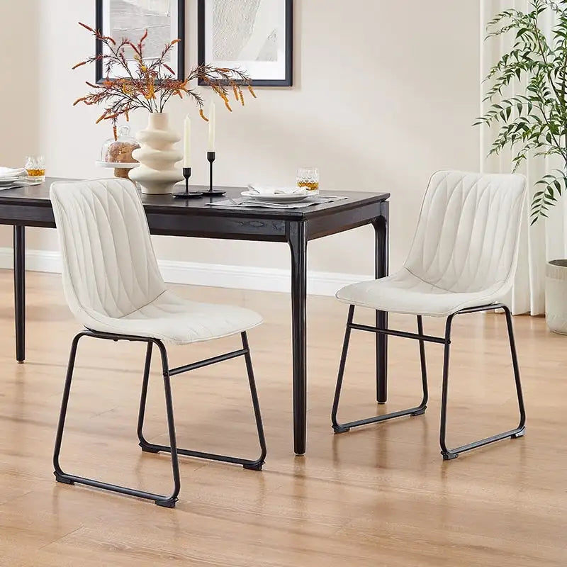 Chaise de salle à manger en similicuir