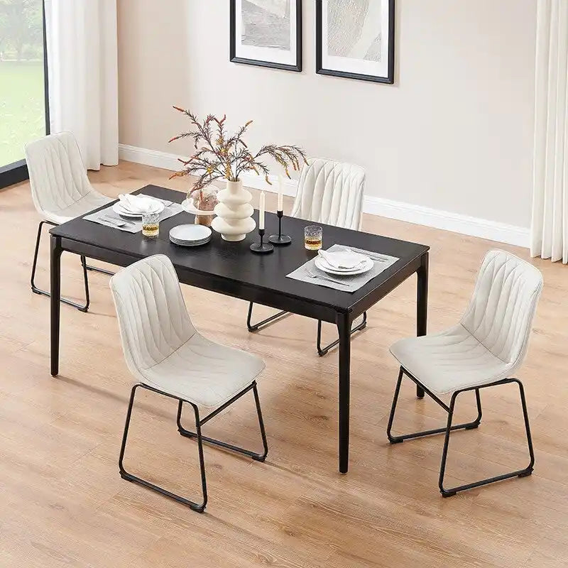 Chaise de salle à manger en similicuir