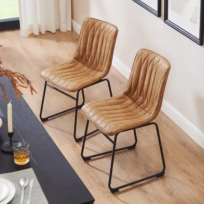 Chaise de salle à manger en similicuir
