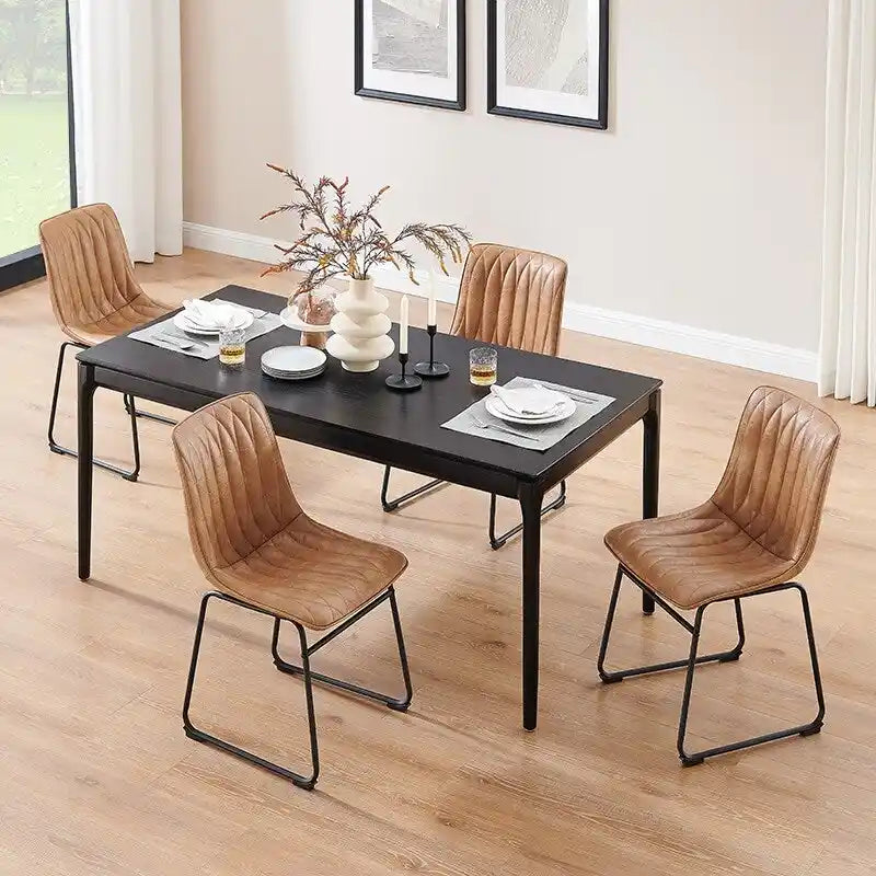 Chaise de salle à manger en similicuir