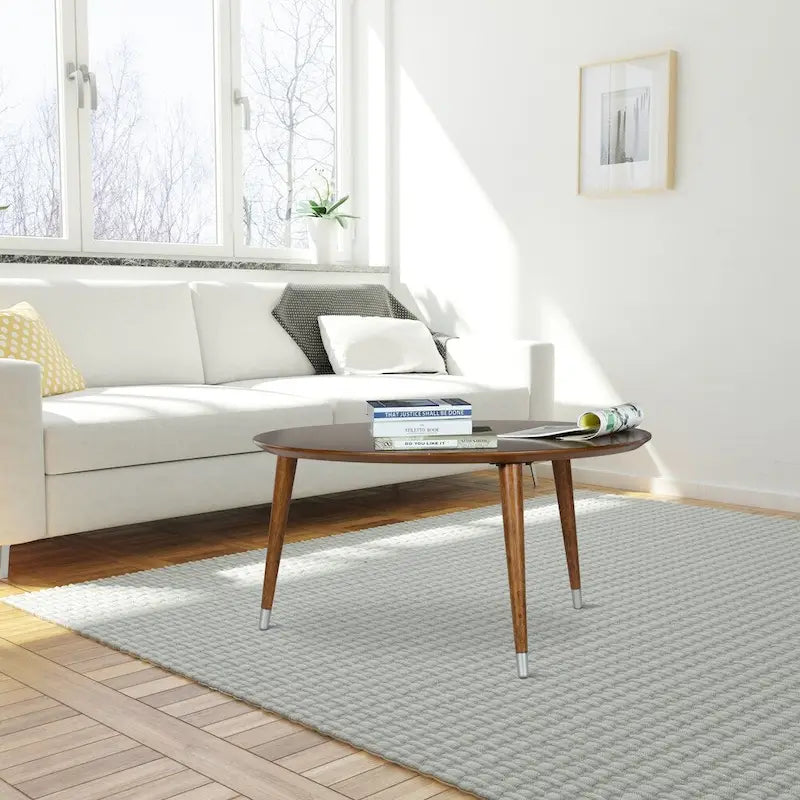 Table basse ronde de style mid-century