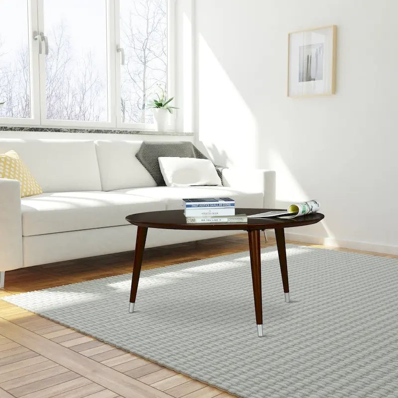 Table basse ronde de style mid-century