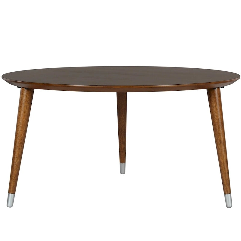 Table basse ronde de style mid-century