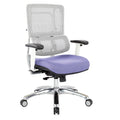Chaise en maille respirante avec assise en tissu personnalisé