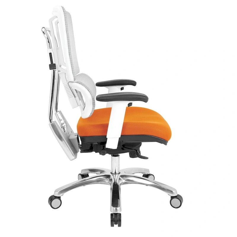 Chaise en maille respirante avec assise en tissu personnalisé