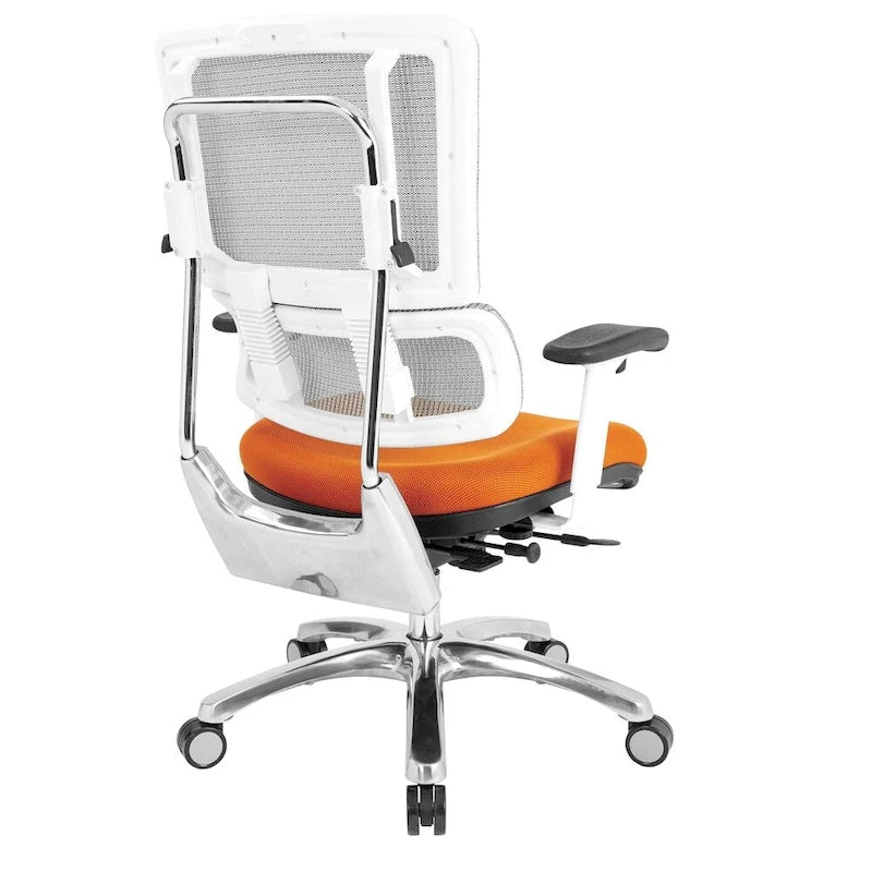Chaise en maille respirante avec assise en tissu personnalisé