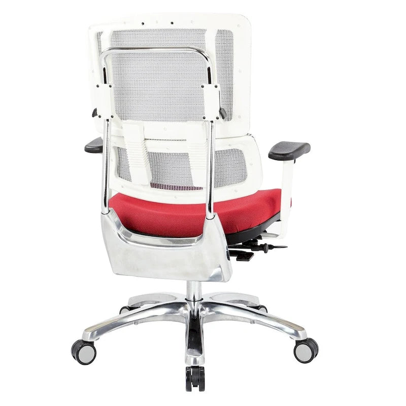 Chaise en maille respirante avec assise en tissu personnalisé