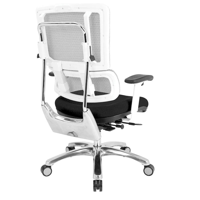 Chaise en maille respirante avec assise en tissu personnalisé