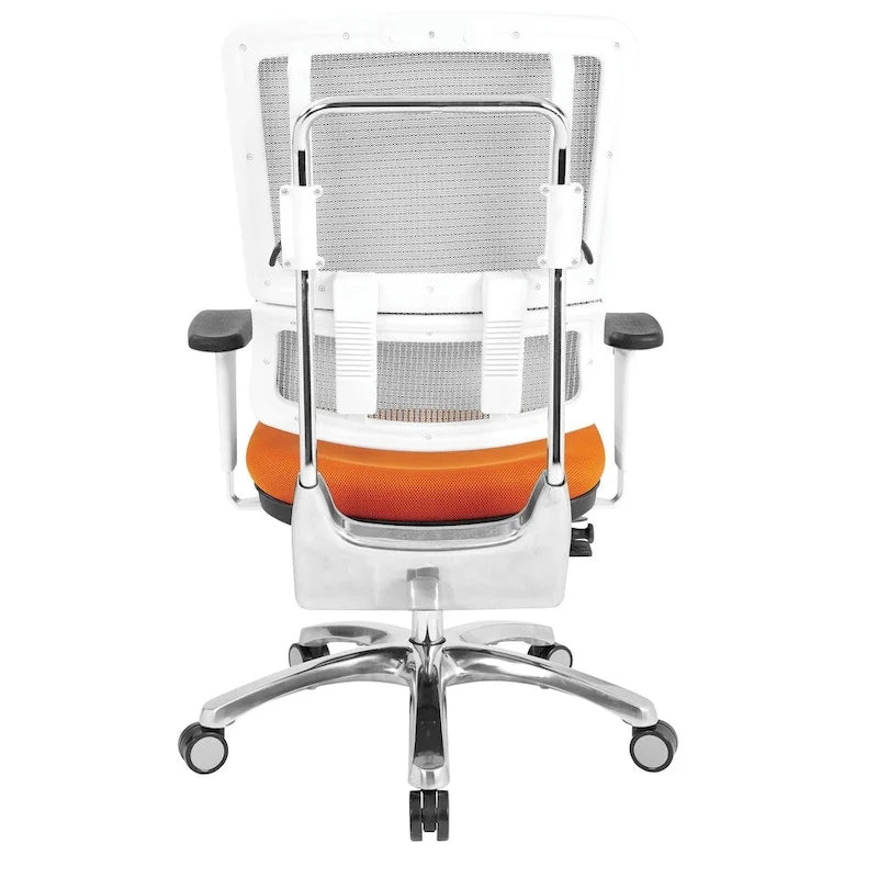 Chaise en maille respirante avec assise en tissu personnalisé