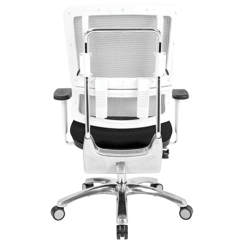 Chaise en maille respirante avec assise en tissu personnalisé