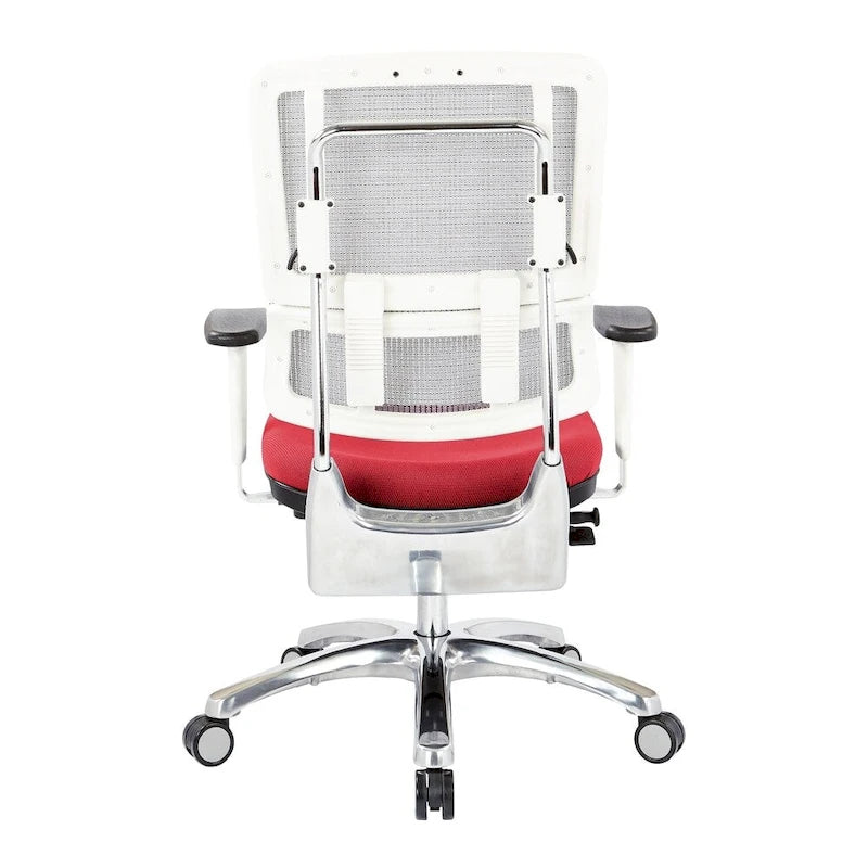 Chaise en maille respirante avec assise en tissu personnalisé