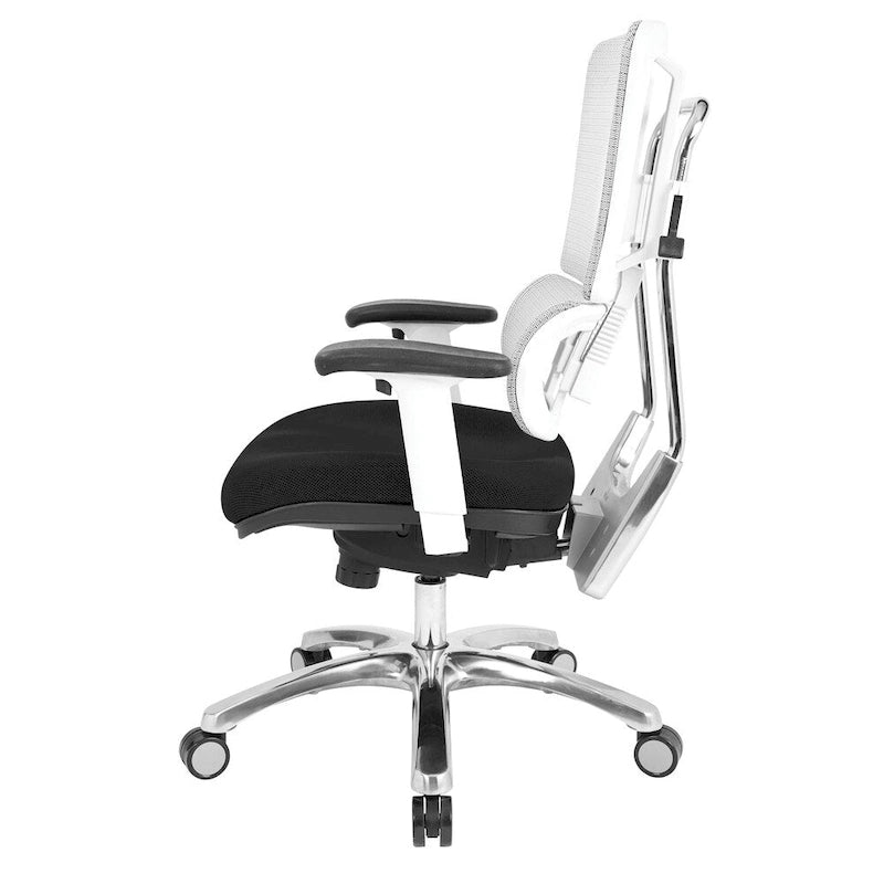 Chaise en maille respirante avec assise en tissu personnalisé