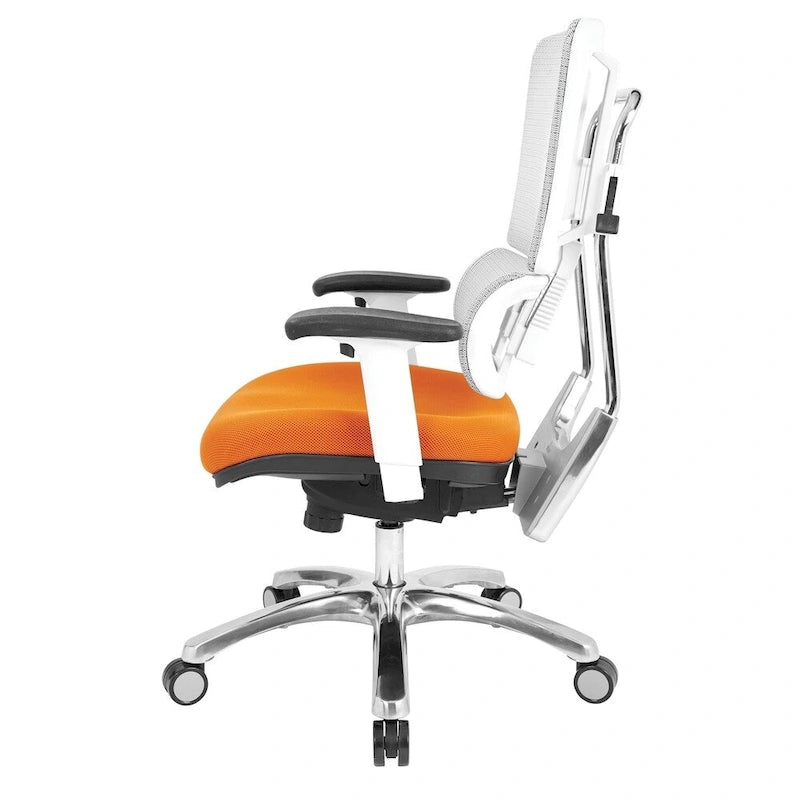 Chaise en maille respirante avec assise en tissu personnalisé