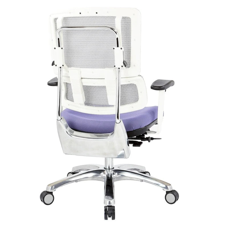 Chaise en maille respirante avec assise en tissu personnalisé