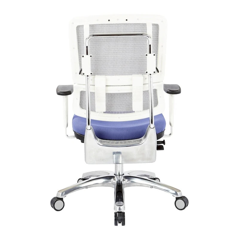 Chaise en maille respirante avec assise en tissu personnalisé