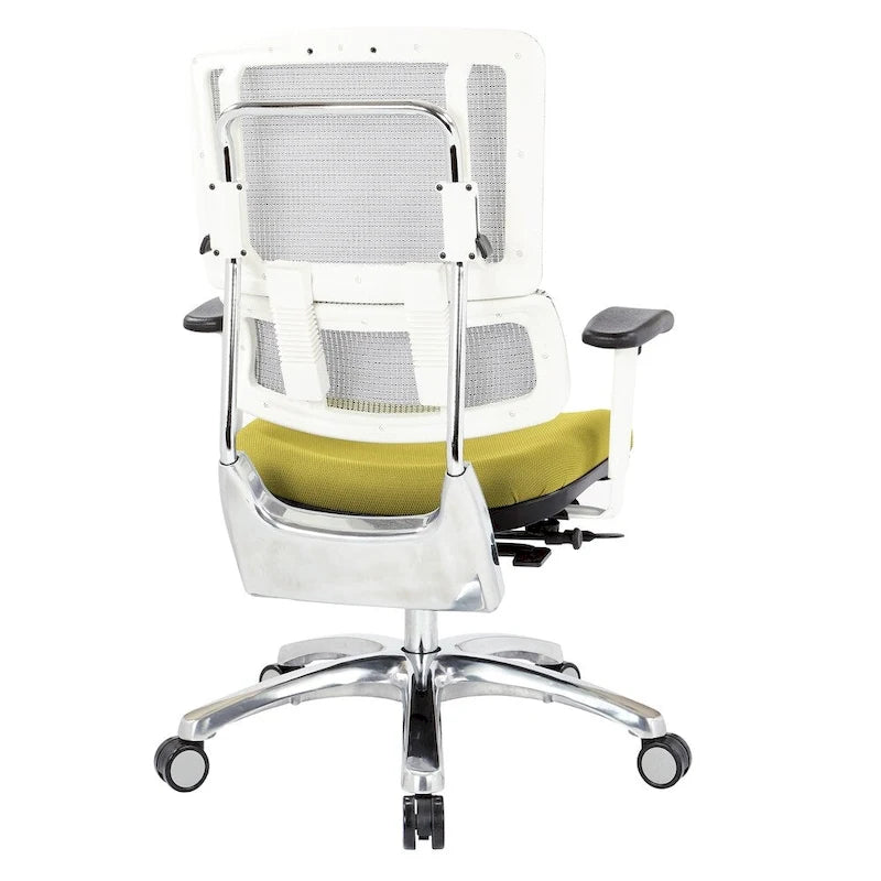 Chaise en maille respirante avec assise en tissu personnalisé