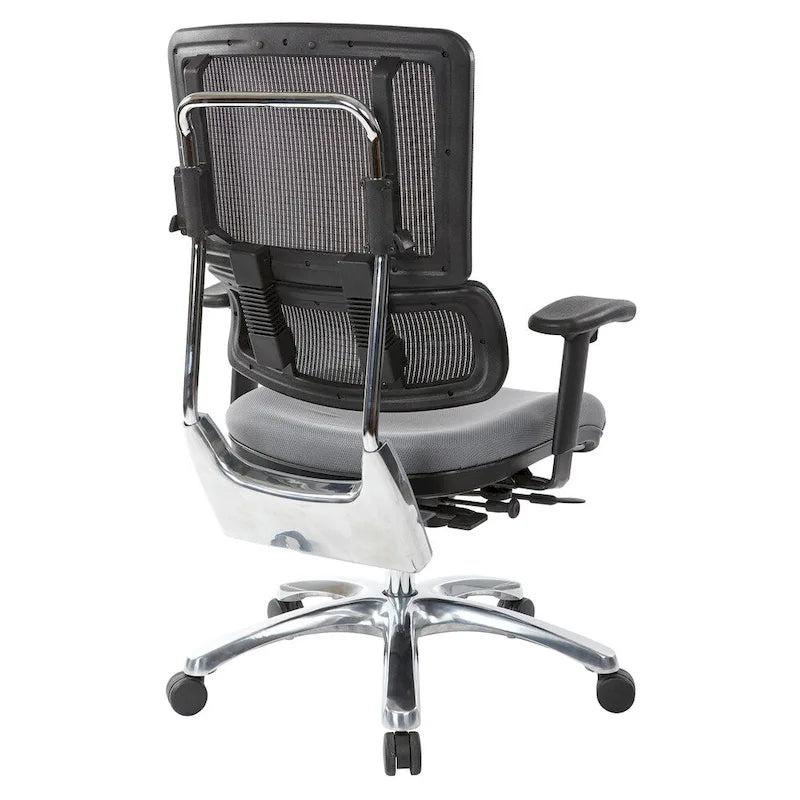 Chaise en maille respirante avec assise en tissu personnalisé