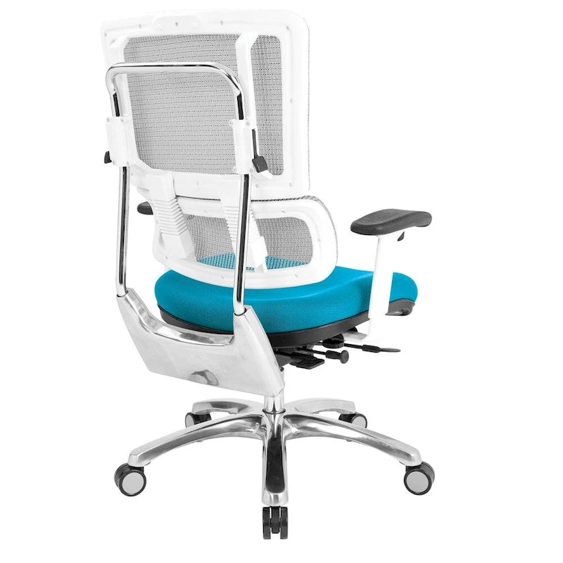 Chaise en maille respirante avec assise en tissu personnalisé