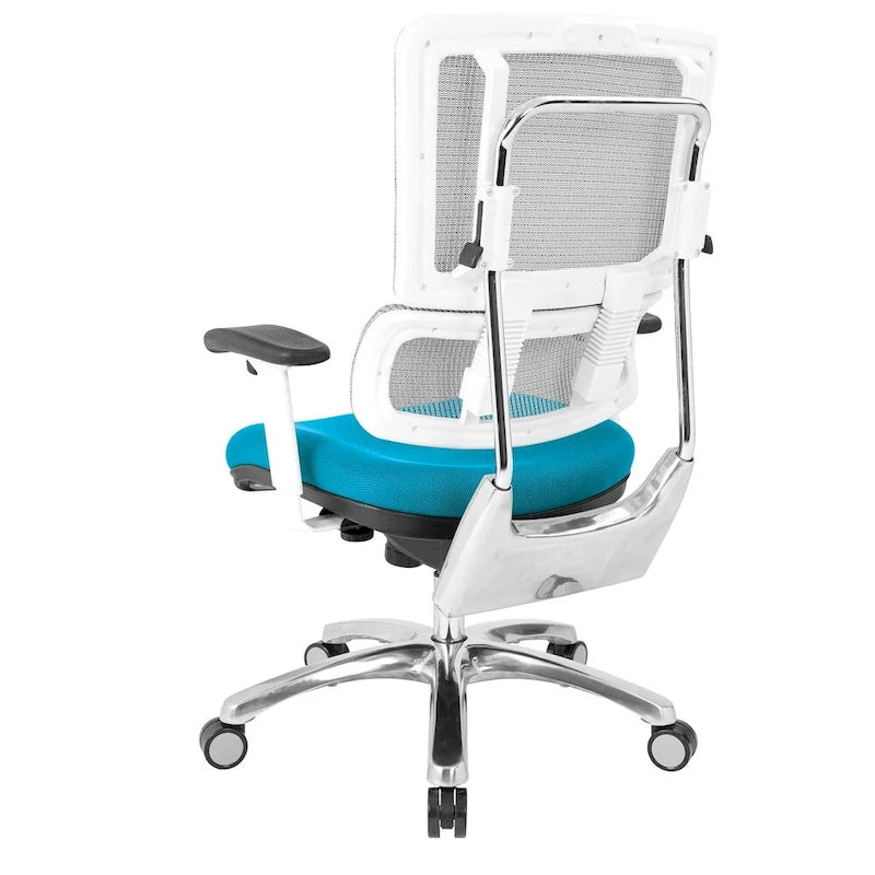 Chaise en maille respirante avec assise en tissu personnalisé