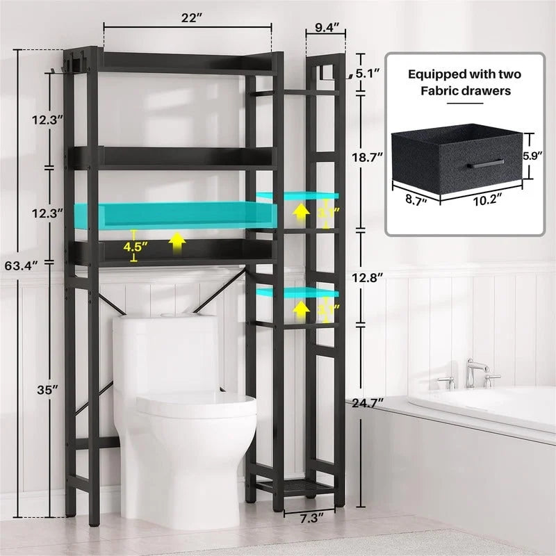 Meuble de rangement pour toilettes - 9,4P x 31,1L x 63,4H