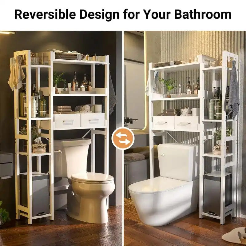 Meuble de rangement pour toilettes - 9,4P x 31,1L x 63,4H