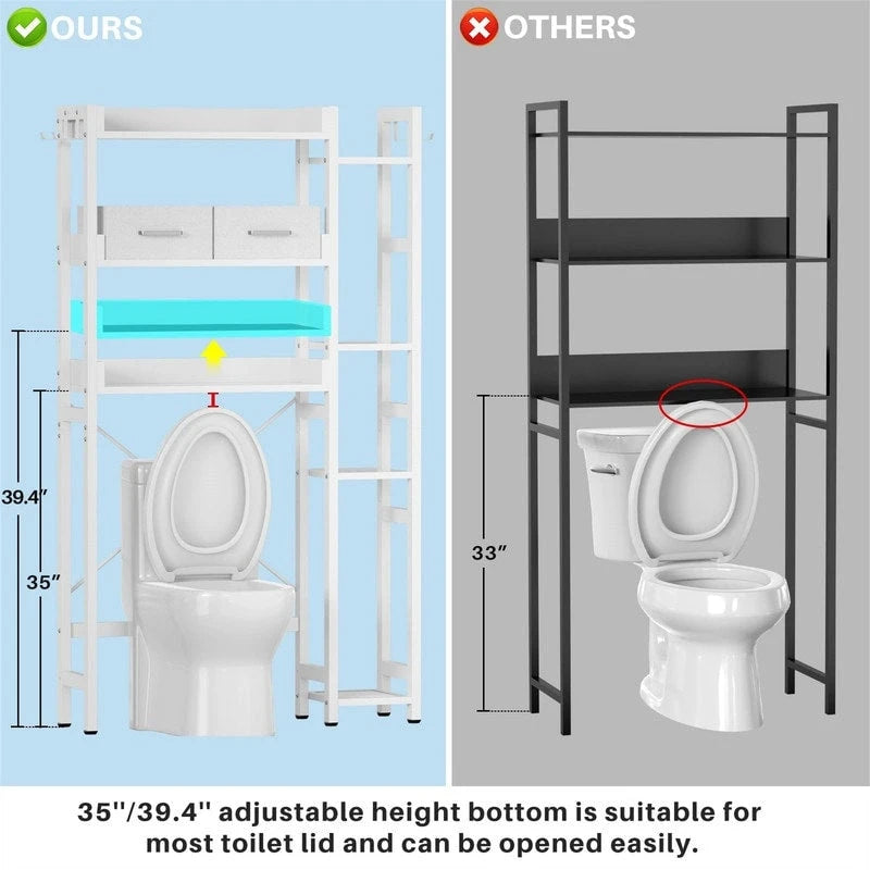 Meuble de rangement pour toilettes - 9,4P x 31,1L x 63,4H