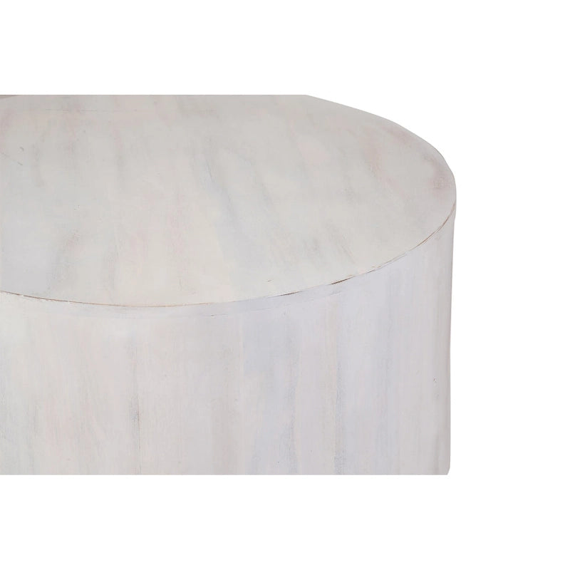 Table basse ronde en manguier de 30 pouces