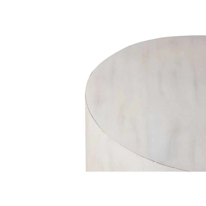 Table basse ronde en manguier de 30 pouces