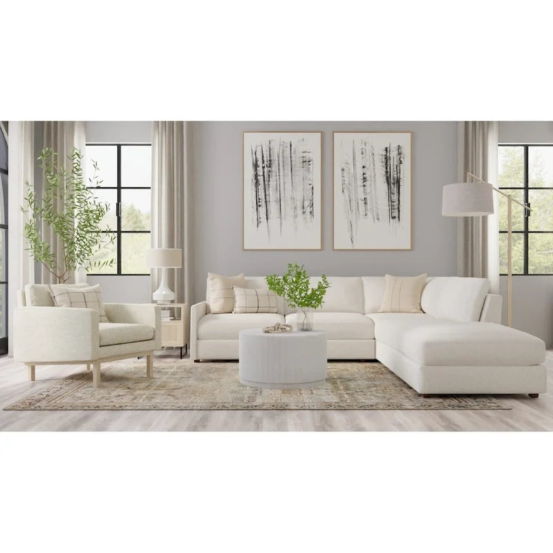 Table basse ronde en manguier de 30 pouces