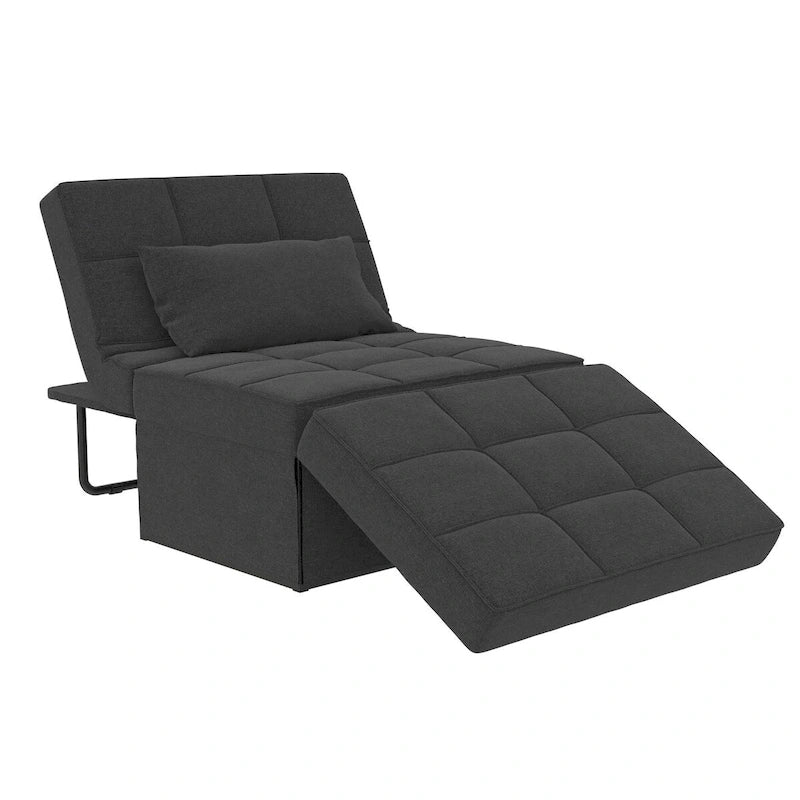 Chaise convertible 4-en-1 – Pouf, chaise longue, canapé et lit