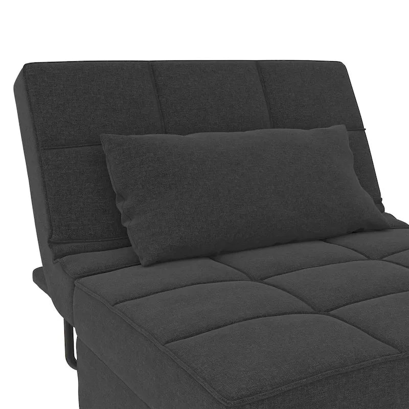 Chaise convertible 4-en-1 – Pouf, chaise longue, canapé et lit