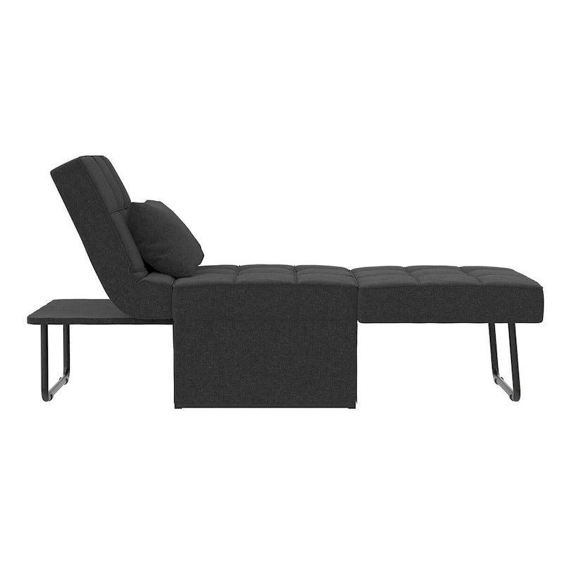 Chaise convertible 4-en-1 – Pouf, chaise longue, canapé et lit