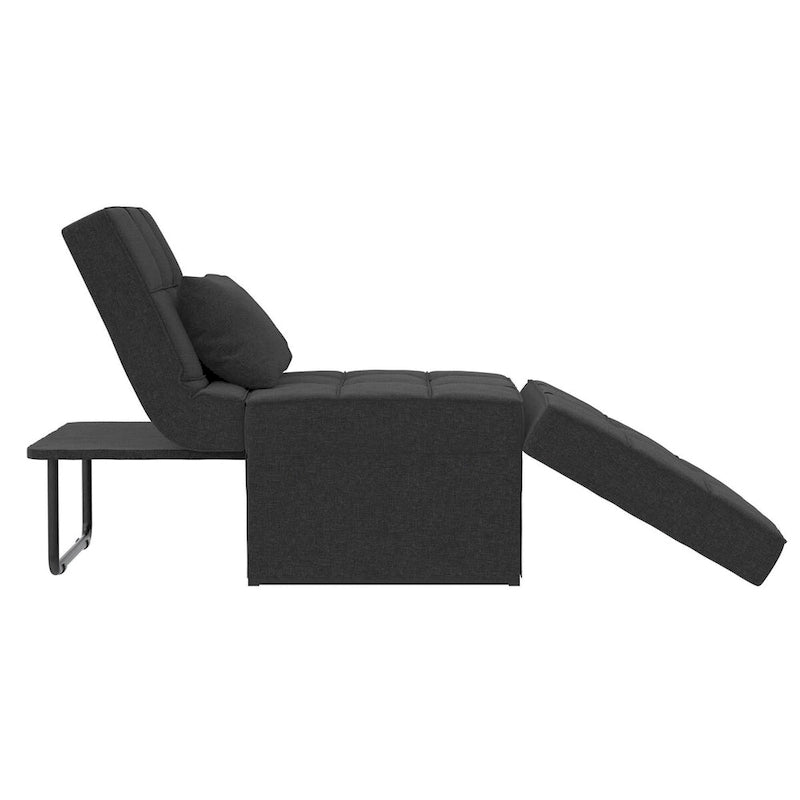Chaise convertible 4-en-1 – Pouf, chaise longue, canapé et lit