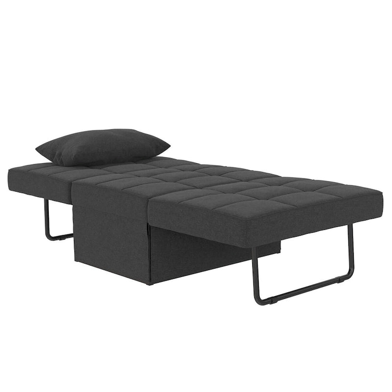 Chaise convertible 4-en-1 – Pouf, chaise longue, canapé et lit