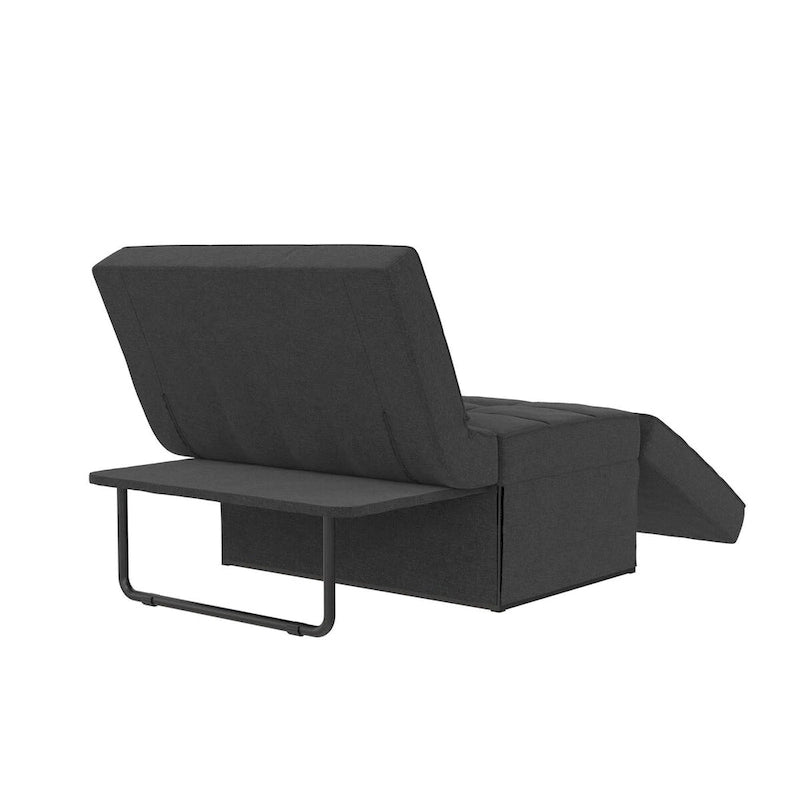 Chaise convertible 4-en-1 – Pouf, chaise longue, canapé et lit