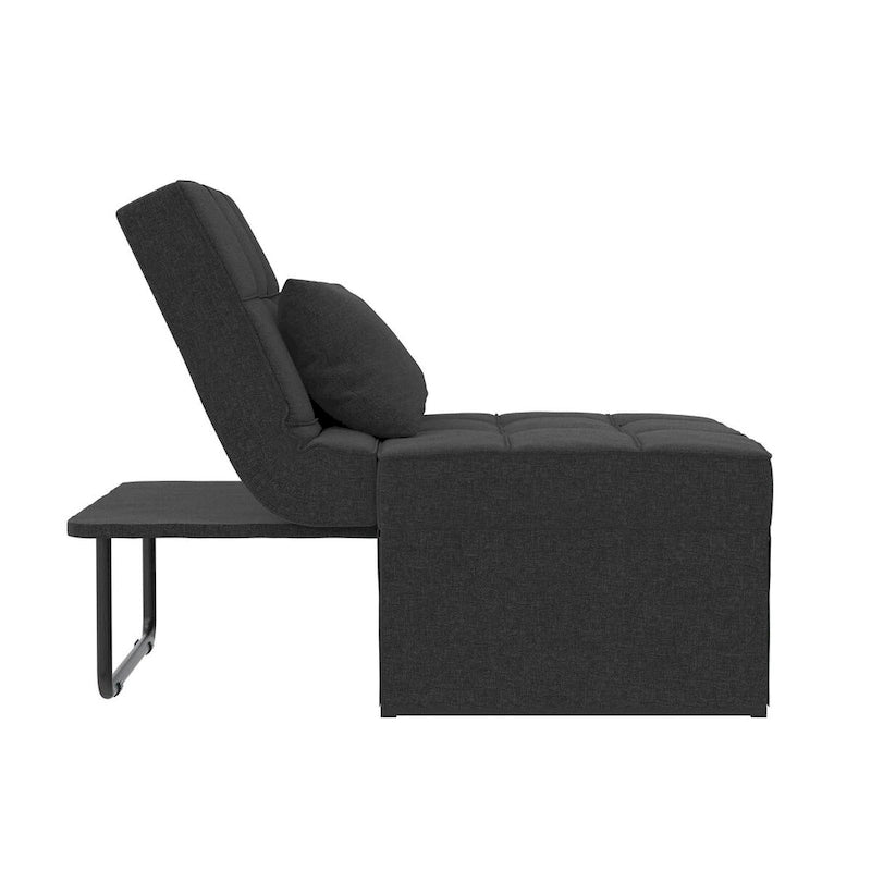 Chaise convertible 4-en-1 – Pouf, chaise longue, canapé et lit