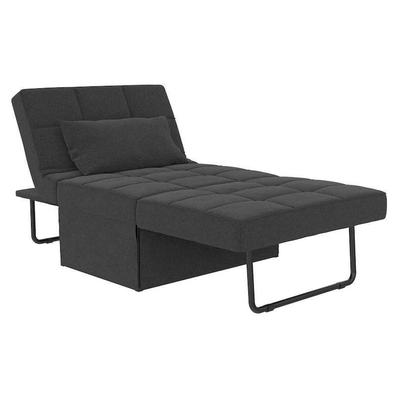 Chaise convertible 4-en-1 – Pouf, chaise longue, canapé et lit