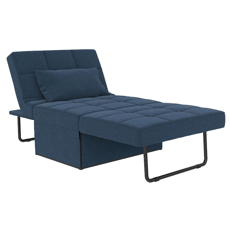 Chaise convertible 4-en-1 – Pouf, chaise longue, canapé et lit